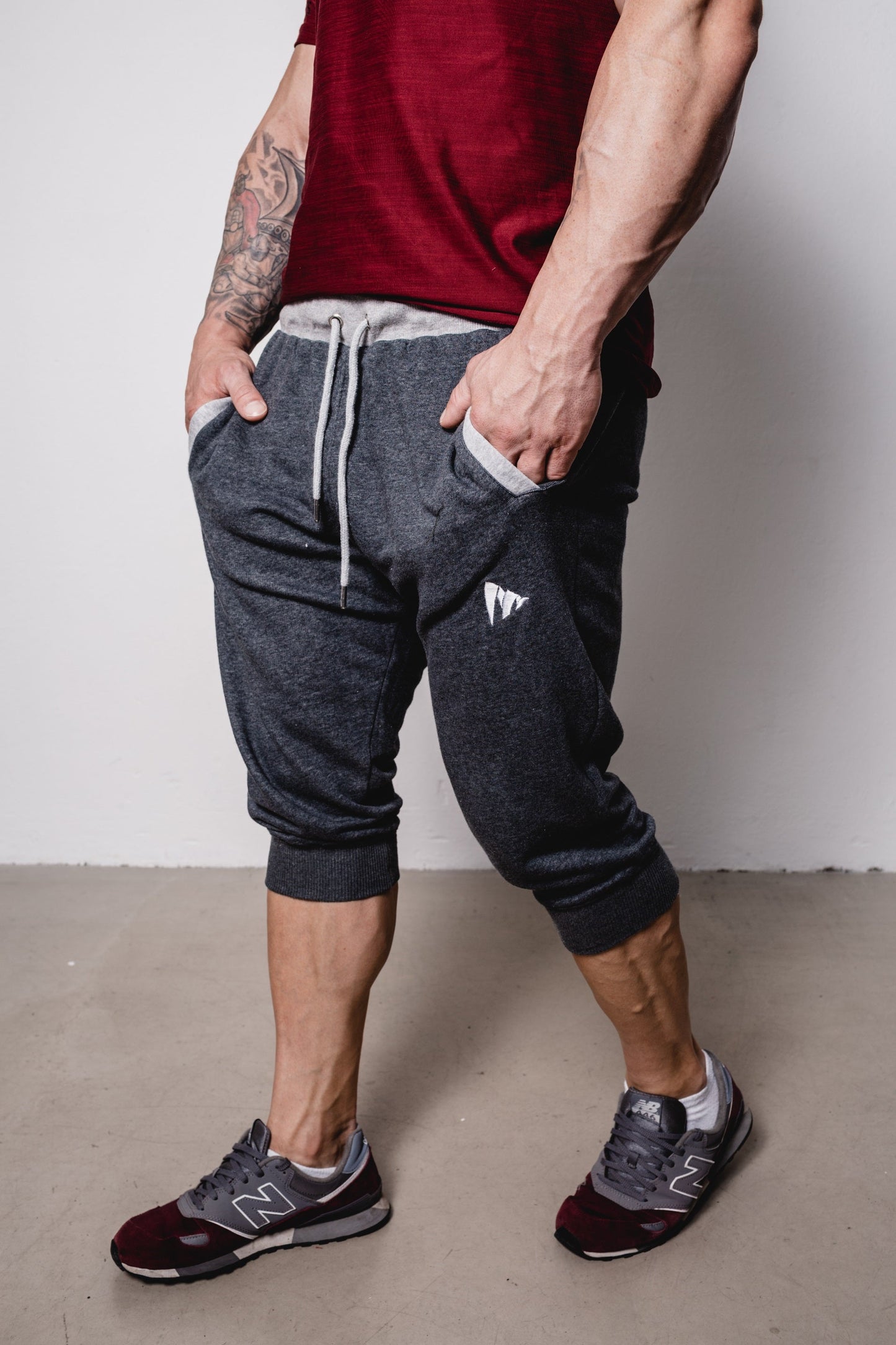 Gymknights „Division“ 3/4 Shorts – 100% Pure Cotton – Heavyweight Leg-Day Gear