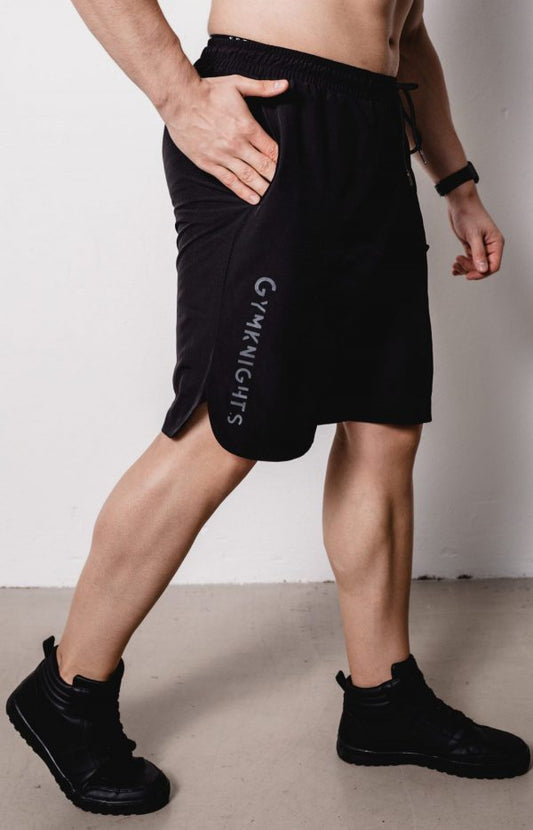 Gymknights „Platinum“ Performance Shorts – Triple-Black – High-Tech Polyester