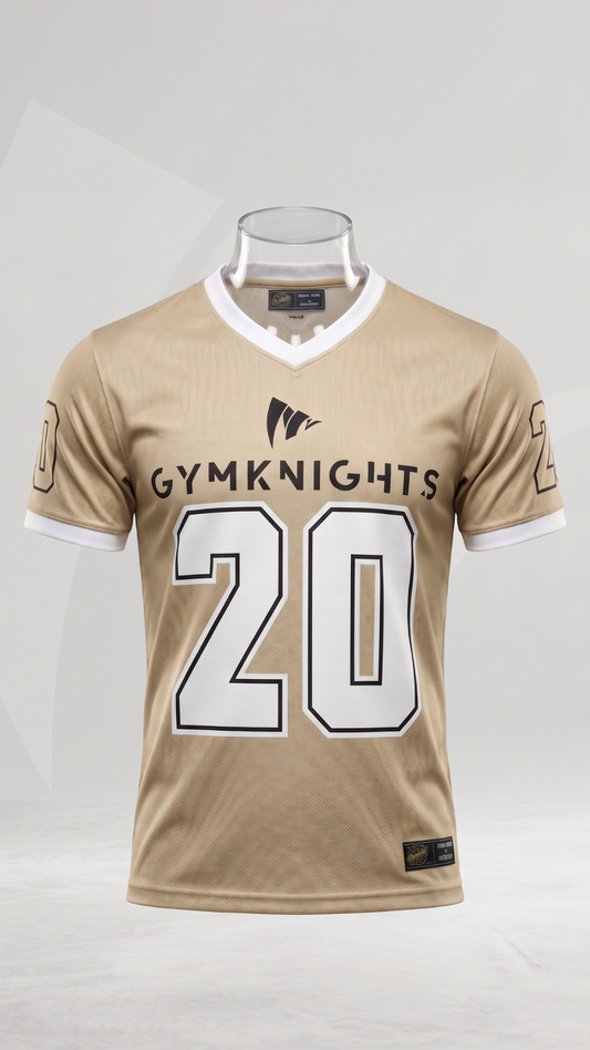 Gymknights Football Jersey Beige