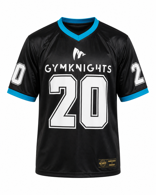 Gymknights Football Jersey Schwarz