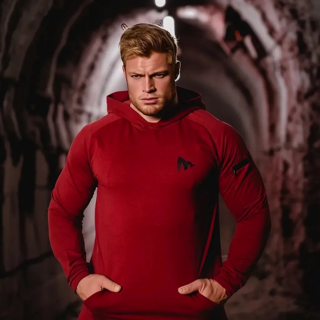 Gymknights „Power Red“ Hoodie – Heavyweight Fleece – Signature Look