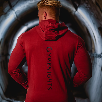 Gymknights „Power Red“ Hoodie – Heavyweight Fleece – Signature Look